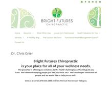 Tablet Screenshot of brightfutureschiro.com